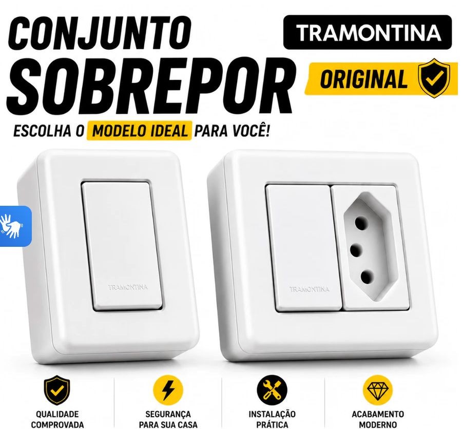 Interruptor / Tomada de Sobrepor